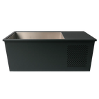 PolarEdge Monolith X integrated ice bath for cold plunges, featuring a sleek white design and durable construction by Recovery & Wellness HQ.